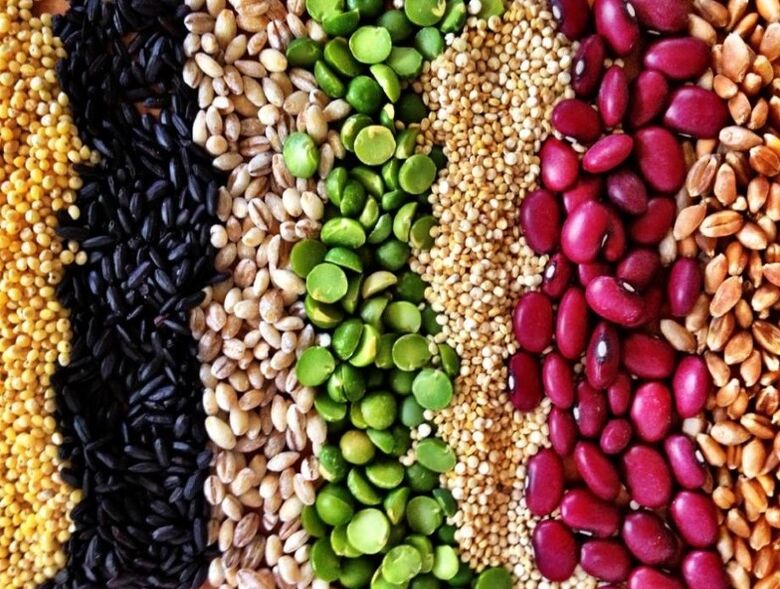 Cereais e chícharos
